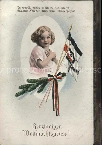 Weihnachten Fahne Kind / Greetings /