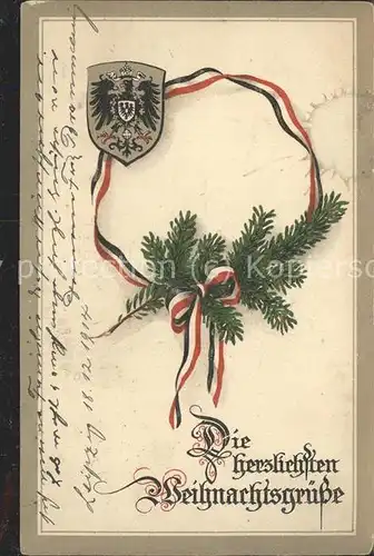 Weihnachten Wappen Gruesse / Greetings /