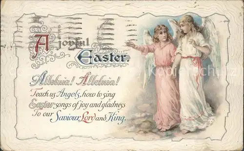 Ostern Easter Paques Engel Spruch / Greetings /