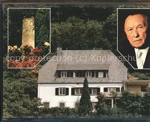 Politiker Bad Honnef-Rhoendorf Wohnhaus Dr. Konrad Adenauer / Politik /