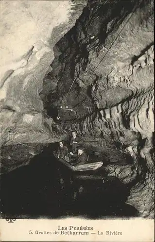Hoehlen Caves Grottes Betharram Les Pyrenees La Riviere Kat. Berge