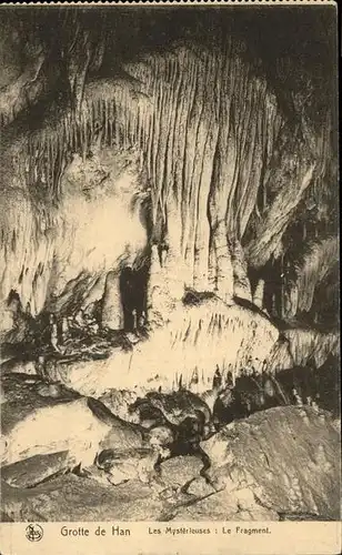 Hoehlen Caves Grottes Han Le Fragment  Kat. Berge