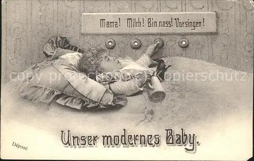 kk65067 Baby Nursery Bebe G. Messerli Elektro-Installateur Bern  Kategorie. Kinder Alte Ansichtskarten