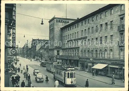 Strassenbahn Mannheim Planken  Kat. Strassenbahn