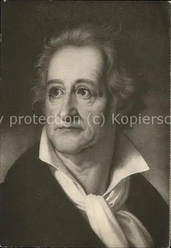 Goethe Johann Wolfgang von Kolbe  Kat. Dichter