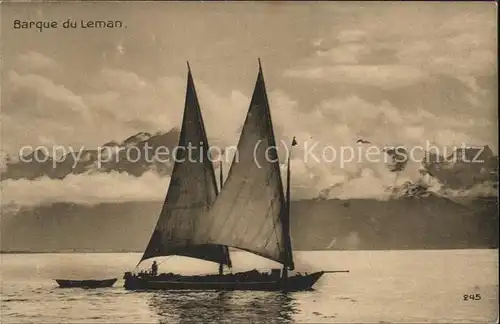 Segelboote Lac Leman Kat. Schiffe