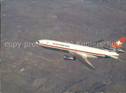 Flugzeuge Zivil Swissair McDonnell Douglas DC 10 30 Kat. Flug