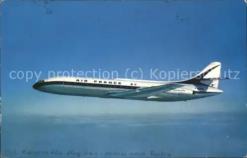 Flugzeuge Zivil Air France Caravelle  Kat. Flug