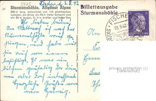 Hoehlen Caves Grottes Sturmanshoehle Allgaeu Kat. Berge