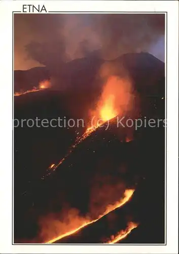 Vulkane Geysire Vulcans Geysers Etna Sizilien  Kat. Natur