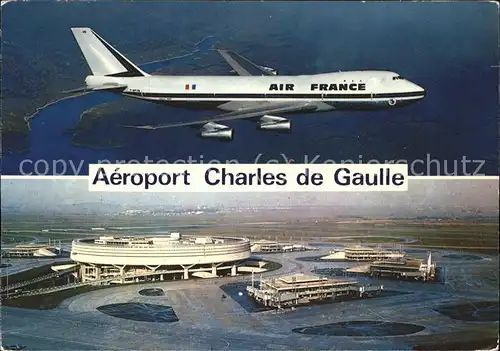 Flugzeuge Zivil Air France Aeroport Charles de Gaulle Kat. Flug