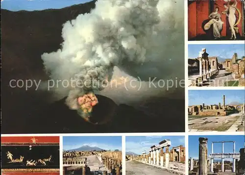 Vulkane Geysire Vulcans Geysers Pompei Pompeji Ausgrabungen Kat. Natur