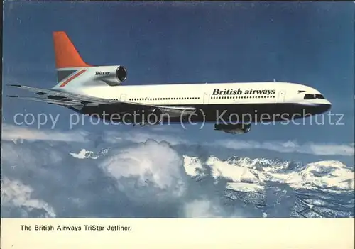 Flugzeuge Zivil British Airways Tristar Jetliner Kat. Flug