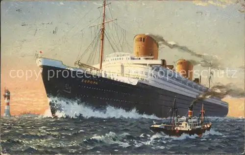 Dampfer Oceanliner EUROPA  Kat. Schiffe