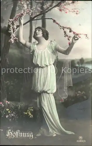 Poesie Hoffnung Frau Blumen Kat. Poesie
