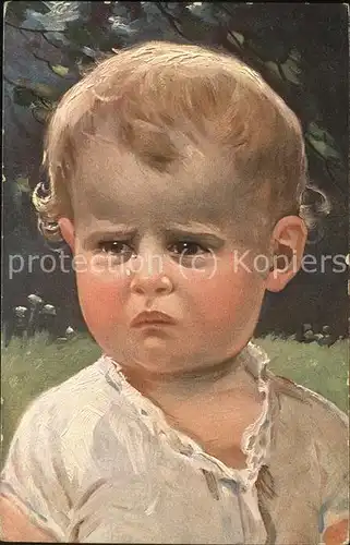 kk69649 Baby Nursery Bebe Kleinkind Potrait Kuenstlerkarte Kategorie. Kinder Alte Ansichtskarten