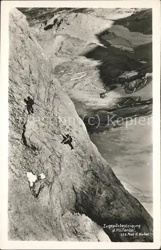 Bergsteigen Klettern Zugspitzbesteigung Hoellental / Sport /