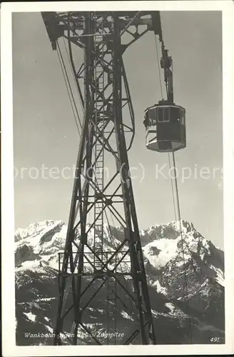 Seilbahn Wankbahn Zugspitze / Bahnen /