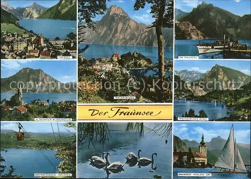 Segelschiffe Traunsee Schwaene Kat. Schiffe