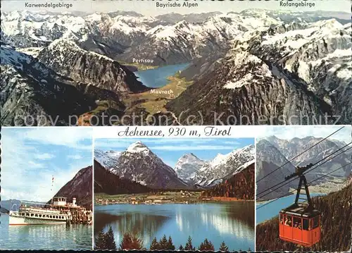 Seilbahn Achensee Tirol Dampfschiff Bayrische Alpen Rofangebirge / Bahnen /