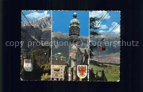 Seilbahn Wappen Kirche Innsbruck / Bahnen /