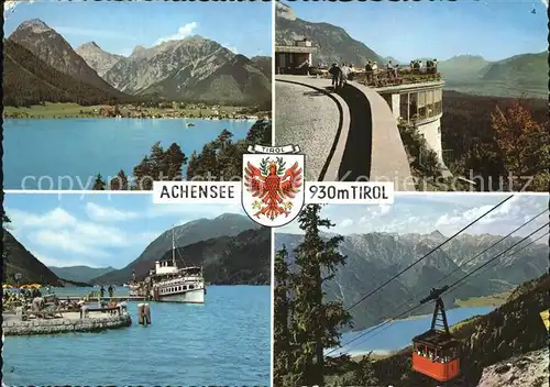 Seilbahn Wappen Achensee Tirol Dampfschiff / Bahnen /