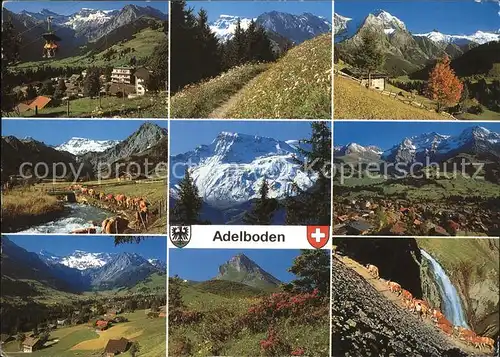 Sessellift Adelboden Wappen Kuehe Kat. Bahnen