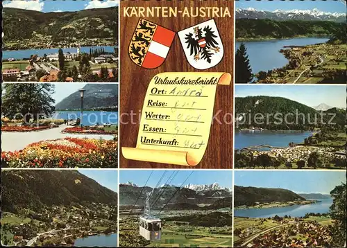 Seilbahn Kaernten-Austria Wappen / Bahnen /