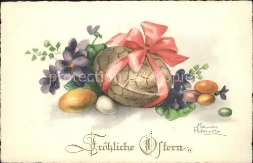 Petersen Hannes Nr. 3091 Froehliche Ostern Kat. Kuenstlerkarte