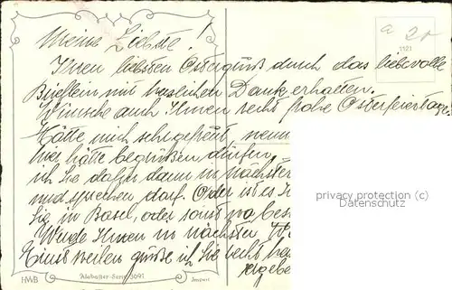 Petersen Hannes Nr. 3091 Froehliche Ostern Kat. Kuenstlerkarte