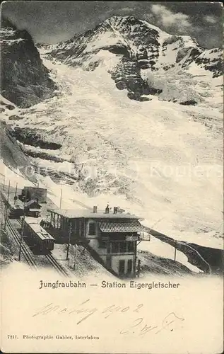 Bergbahn Jungfraubahn Station Eigergletscher Kat. Bergbahn