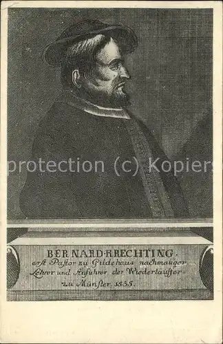 Pfarrer Pastor Bernard Krechting Kat. Religion