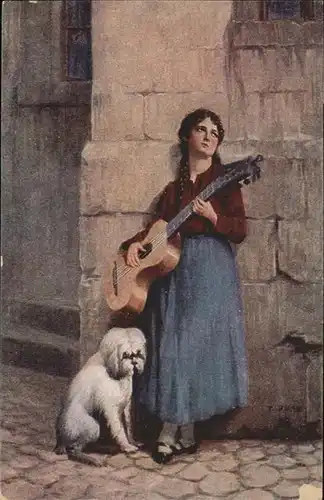 Goethe Mignon Kuenstler Kroj Gitarre Hund