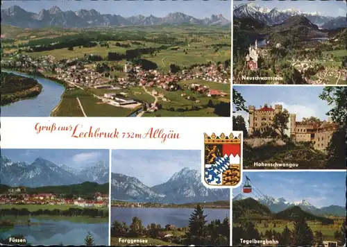 Lechbruck See Lechbruck Neuschwanstein Hohenschwangau Tegelbergbahn Fuessen Forggensee x / Lechbruck am See /Ostallgaeu LKR