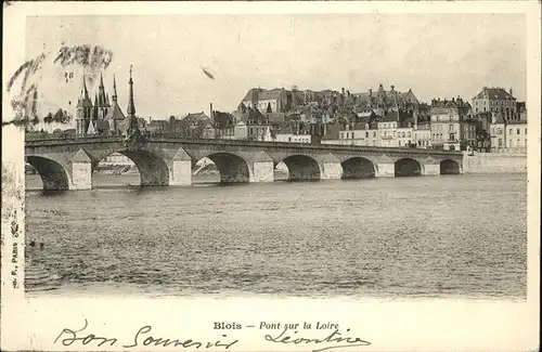 hw10956 Blois Loir et Cher Pont Kategorie. Blois Alte Ansichtskarten