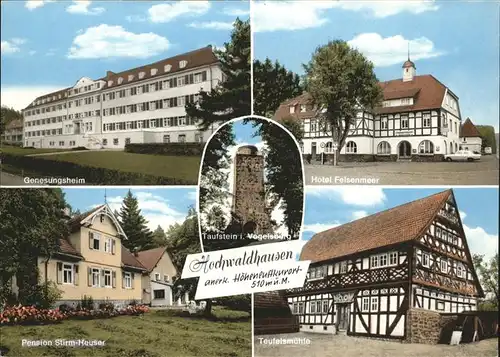 pw00489 Ilbeshausen-Hochwaldhausen Taufstein Genesungsheim Hotel Felsenmeer Kategorie. Grebenhain Alte Ansichtskarten