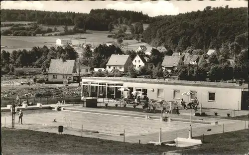 pw01298 Ilbeshausen-Hochwaldhausen Schwimmbad Kategorie. Grebenhain Alte Ansichtskarten