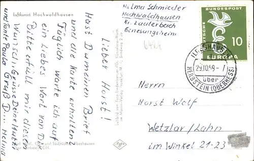 pw01313 Ilbeshausen-Hochwaldhausen Luftkurort Kategorie. Grebenhain Alte Ansichtskarten