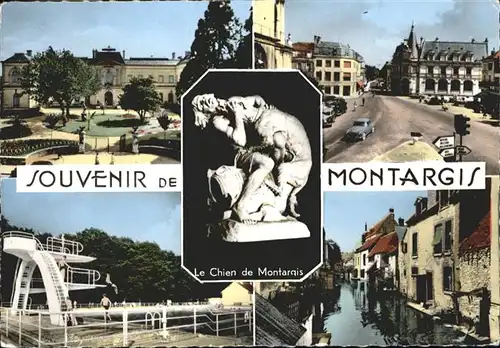 wb05420 Montargis Loiret Montargis le Chien de Montargis x Kategorie. Montargis Alte Ansichtskarten
