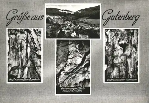 Gutenberg Lenningen Gutenberg Gussmannshoehle Gutenbergerhoehle * / Lenningen /Esslingen LKR