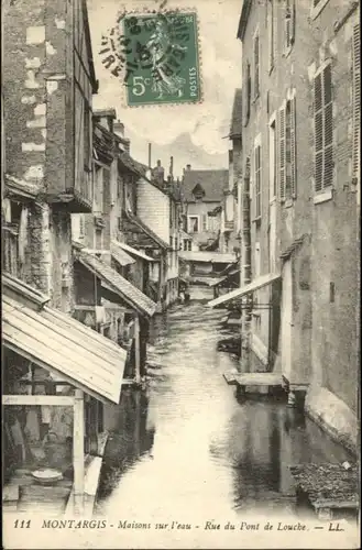 ww74737 Montargis Loiret Montargis Maison Eau Rue Pont Louche x Kategorie. Montargis Alte Ansichtskarten