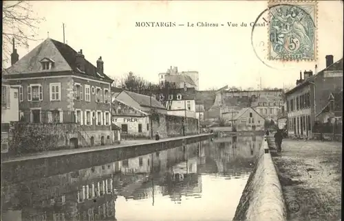 ww74765 Montargis Loiret Montargis Chateau Canal x Kategorie. Montargis Alte Ansichtskarten