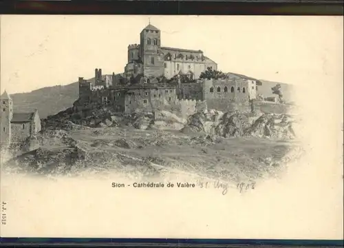 ww89602 Sion-les-Mines Sion Cathedrale Valere * Kategorie. Sion-les-Mines Alte Ansichtskarten