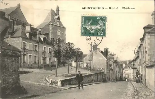 wx37616 Montargis Loiret Montargis Rue Chateau x Kategorie. Montargis Alte Ansichtskarten