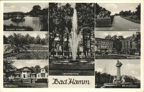 Bad Hamm Kurpark Kurhaus Baerenbrunnen Badehaus Kat. Hamm