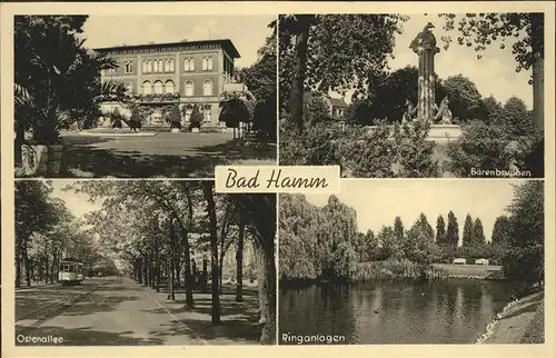 Bad Hamm Baerenbrunnne Ringanlagen Ostenallee Strassenbahn Kat. Hamm