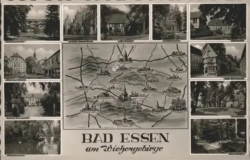 Bad Essen Landkarte und Ansichten Kat. Bad Essen