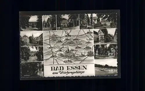 Bad Essen Landkarte und Ansichten Kat. Bad Essen