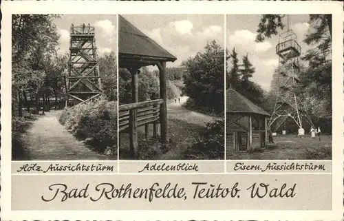 Bad Rothenfelde Adelenblick Eiserner Aussichtsturm Kat. Bad Rothenfelde