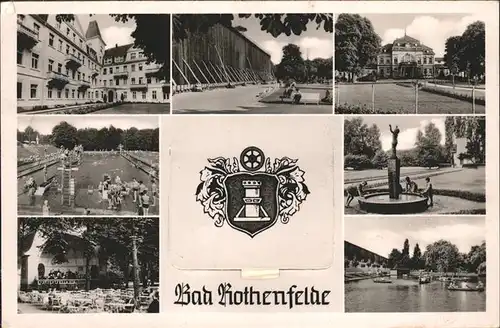 Bad Rothenfelde Gradierwerk Schwimmbad Wappen Leporello Kat. Bad Rothenfelde